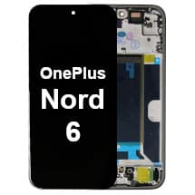 OLED & Frame Assembly for OnePlus Nord 6 (Pitch Black) [Premium]