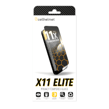 Cellhelmet X11 Elite Tempered Glass Outer Screen Protector for Apple iPhone 18 Pro (Privacy, $100 Coverage)