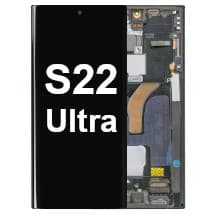 OLED & Frame Assembly for Samsung Galaxy S22 Ultra (Graphite, Sky Blue, & Red) [Aftermarket]