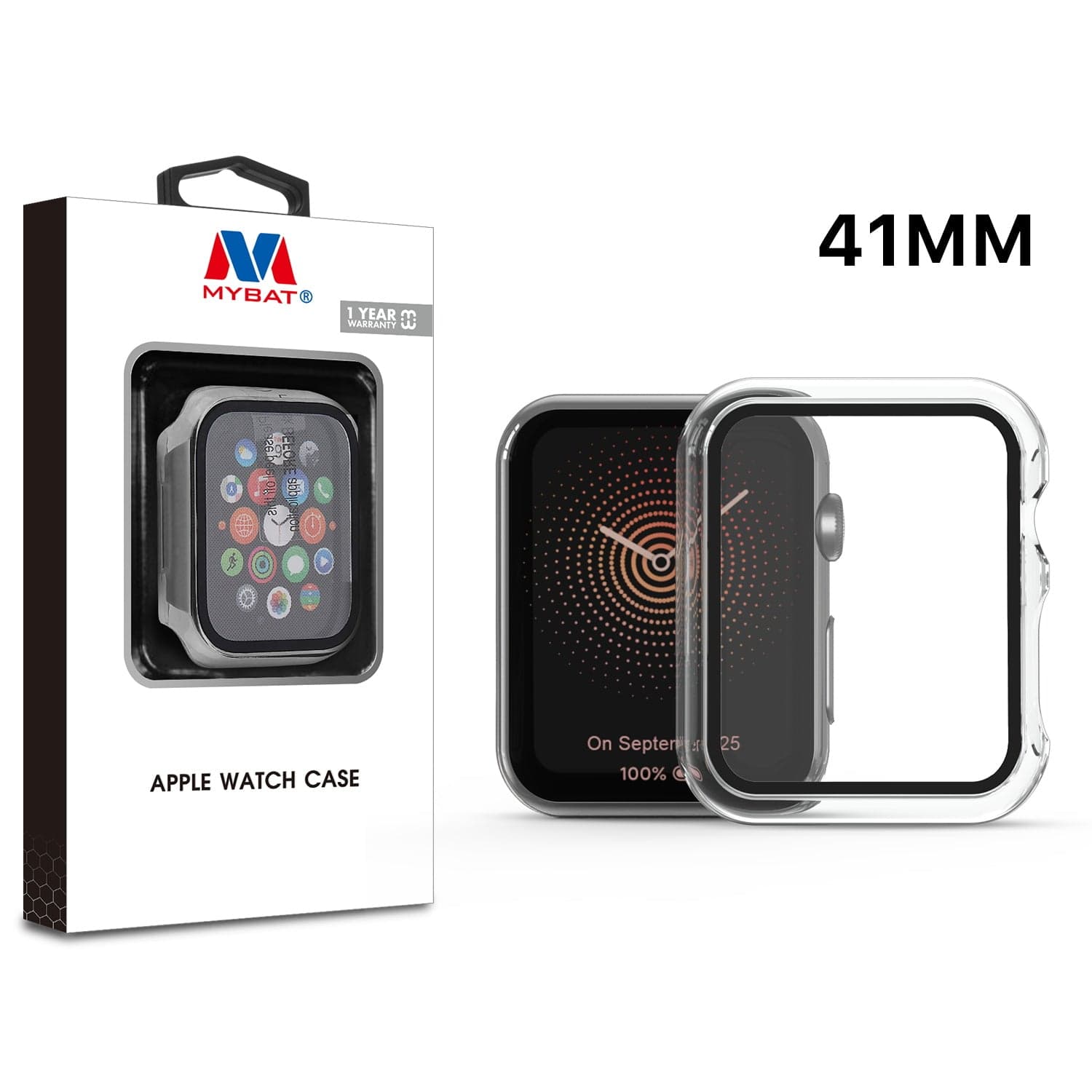 MYBAT Fusion Protector Case for Apple Watch 41mm (Clear)