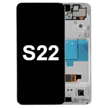 OLED & Frame Assembly for Samsung Galaxy S22 (Phantom White & Sky Blue) [OEM Service Pack]