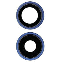 Glass Camera Lenses & Bezel Set for Apple iPhone 12 & 12 Mini (Blue) [Aftermarket] (10 Pack)
