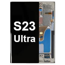 OLED & Frame Assembly for Samsung Galaxy S23 Ultra (Cream) [Full-Size Aftermarket]