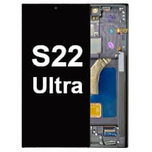 OLED & Frame Assembly for Samsung Galaxy S22 Ultra (Phantom Black) [Premium]
