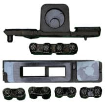 Speaker & Microphone Bracket & Mesh Set for Apple iPhone 11 (Black) (10 Pack)
