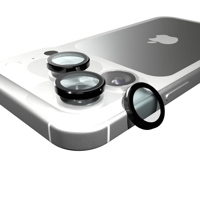 Cellhelmet Tempered Glass Individual Camera Lens Protector for Apple iPhone 17 Pro & 17 Pro Max (Black)