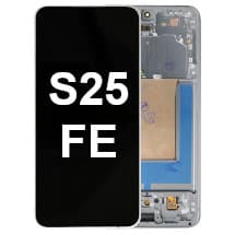 OLED & Frame Assembly for Samsung Galaxy S25 FE (Jetblack) [Premium]