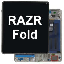 Inner OLED & Frame Assembly for Motorola RAZR Fold (Lilly White) [Genuine OEM]