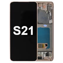 OLED & Frame Assembly for Samsung Galaxy S21 (5G, Phantom Pink & Violet) [Premium]