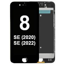 LCD & Frame Assembly for Apple iPhone 8 & SE (2020 & 2022) (Black) [Evolve]