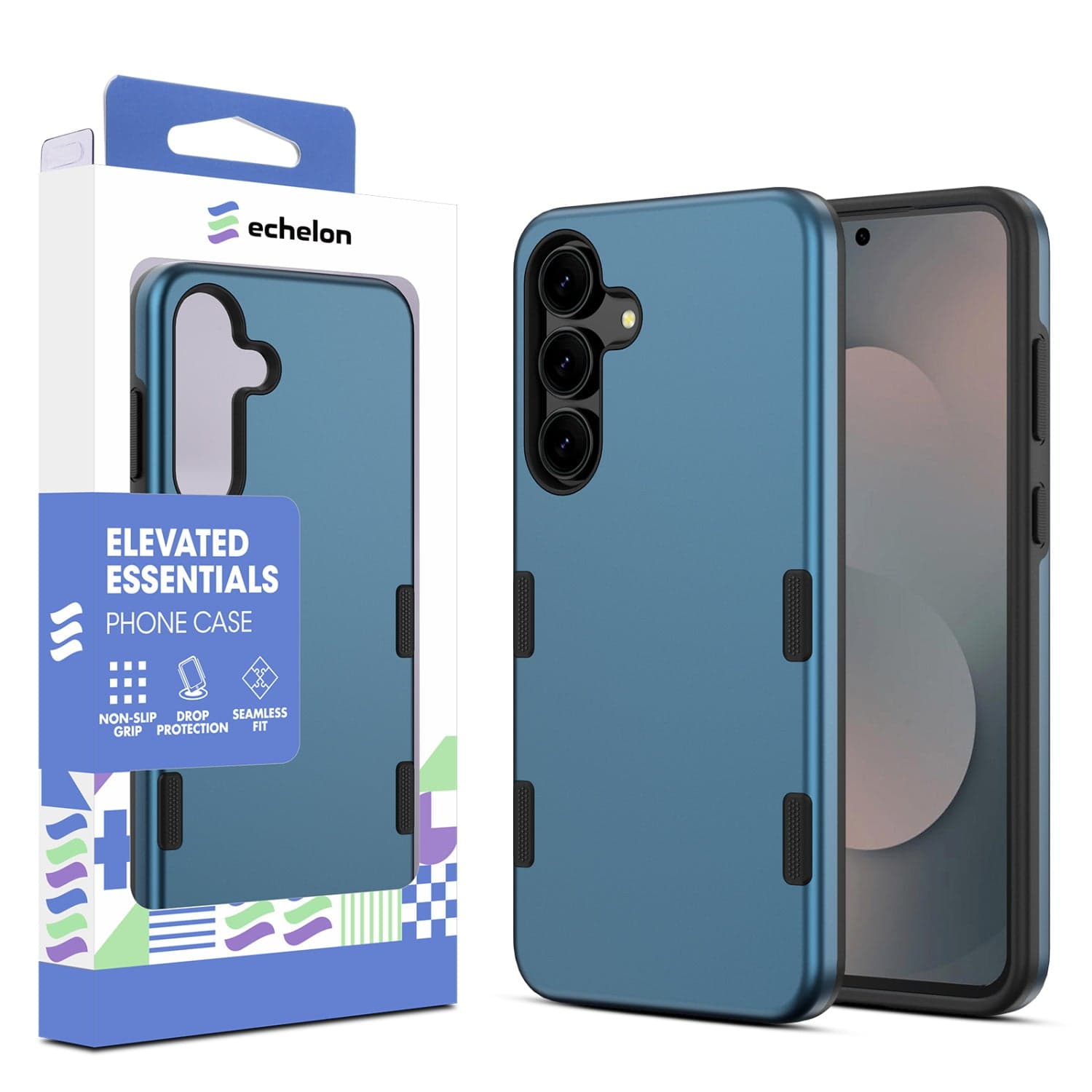 Echelon Bravo Case for Samsung Galaxy S25 fan edition (Blue)