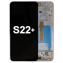OLED & Frame Assembly for Samsung Galaxy S22+ (Pink Gold & Violet) [Full-Size Aftermarket]