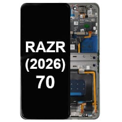 Inner OLED & Frame Assembly for Motorola RAZR (2026) & 70 (Hematite) [Genuine OEM]