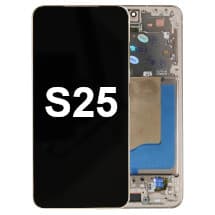 OLED & Frame Assembly for Samsung Galaxy S25 (Pinkgold) [Full-Size Aftermarket]