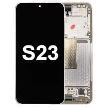 OLED & Frame Assembly for Samsung Galaxy S23 (Cream) [OEM Service Pack]