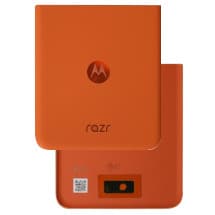 Back Silicone for Motorola RAZR (2024) & RAZR 50 (Spritz Orange & Arabesque) [Genuine OEM]