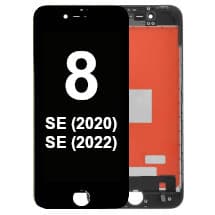 LCD & Frame Assembly for Apple iPhone 8 & SE (2020 & 2022) (Black) [Premium]