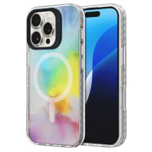CLICK Cosmic Case for Apple iPhone 16 (Rainbow Swirl)