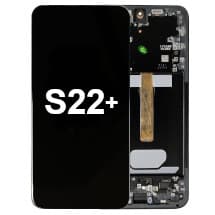 OLED & Frame Assembly for Samsung Galaxy S22+ (Phantom Black) [OEM Service Pack]