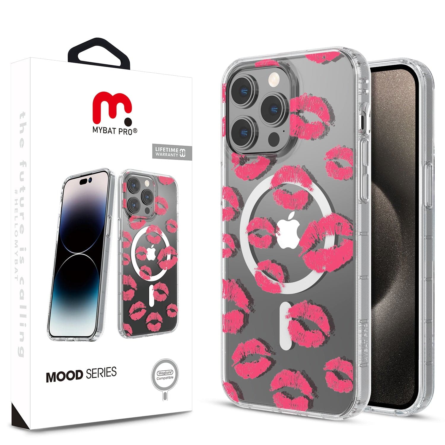 MYBAT Pro Mood Case for Apple iPhone 15 Pro Max (Kisses)
