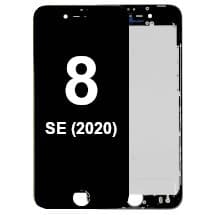 LCD & Frame Assembly for Apple iPhone 8 & SE (2020) (Black) [Basic]
