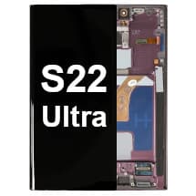 OLED & Frame Assembly for Samsung Galaxy S22 Ultra (Burgundy) [Full-Size Aftermarket]