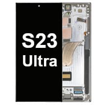 OLED & Frame Assembly for Samsung Galaxy S23 Ultra (Sky Blue & Lime) [OEM Service Pack]