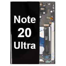 OLED & Frame Assembly for Samsung Galaxy Note 20 Ultra (Mystic Black) [Full-Size Aftermarket]
