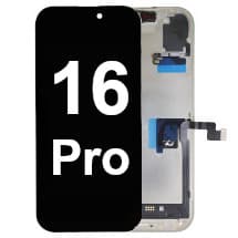 OLED, Proximity Sensor, & Frame Assembly for Apple iPhone 16 Pro [Premium]