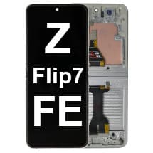 Inner OLED & Frame Assembly for Samsung Galaxy Z Flip7 FE (White) [Premium]