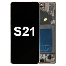 OLED & Frame Assembly for Samsung Galaxy S21 (5G, Phantom Pink & Violet) [Aftermarket]