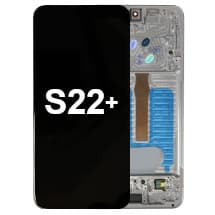 OLED & Frame Assembly for Samsung Galaxy S22+ (Phantom White & Sky Blue) [Full-Size Aftermarket]