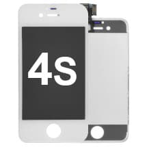LCD & Frame Assembly for Apple iPhone 4S (White) [Premium]