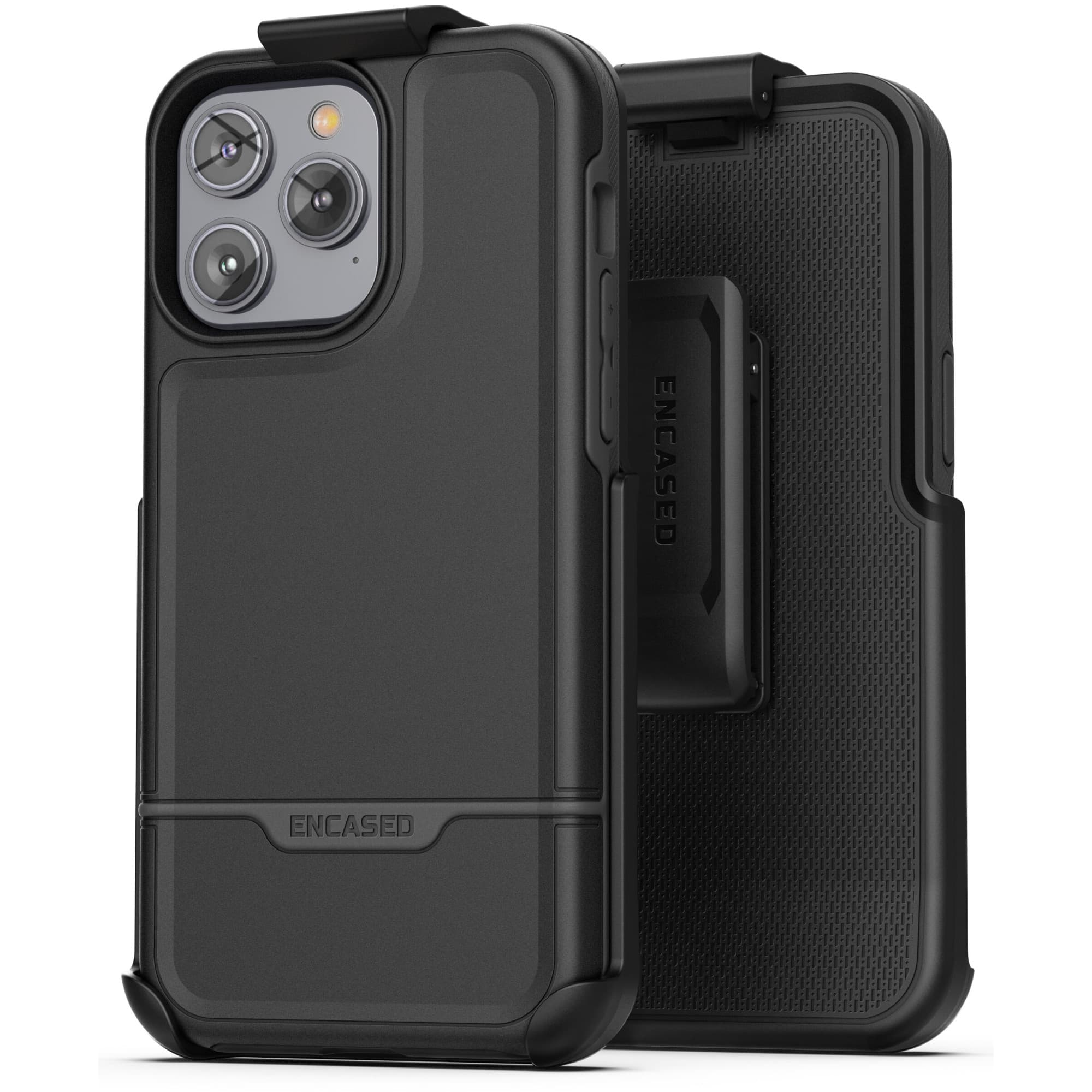 Encased Rebel Case for Apple iPhone 14 Pro (Black)