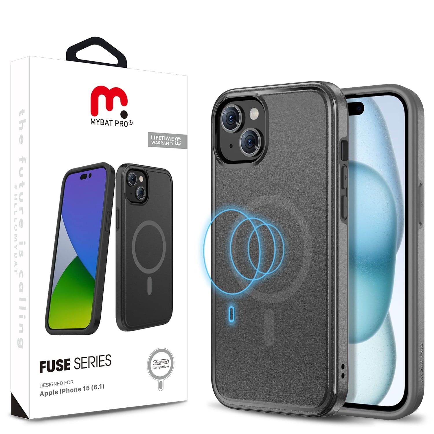 MYBAT Pro Fuse Case for Apple iPhone 15 (Black)