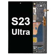 OLED & Frame Assembly for Samsung Galaxy S23 Ultra (Graphite & Red) [Premium]
