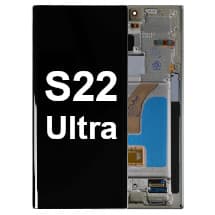 OLED & Frame Assembly for Samsung Galaxy S22 Ultra (Phantom White) [Premium]