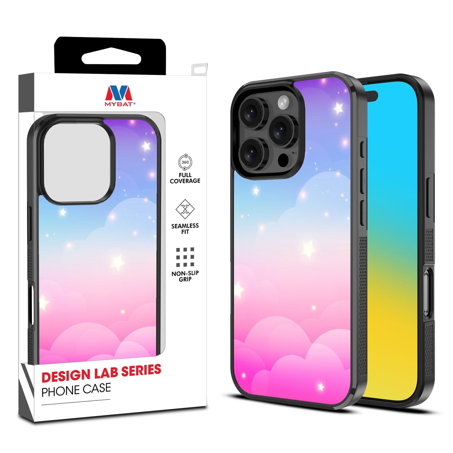 MYBAT Design Lab Case for Apple iPhone 16 Pro Max (Clouds & Stars)