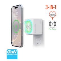 HyperGear 15W MaxCharge Magnetic Wireless Fast USB C Wall Charger