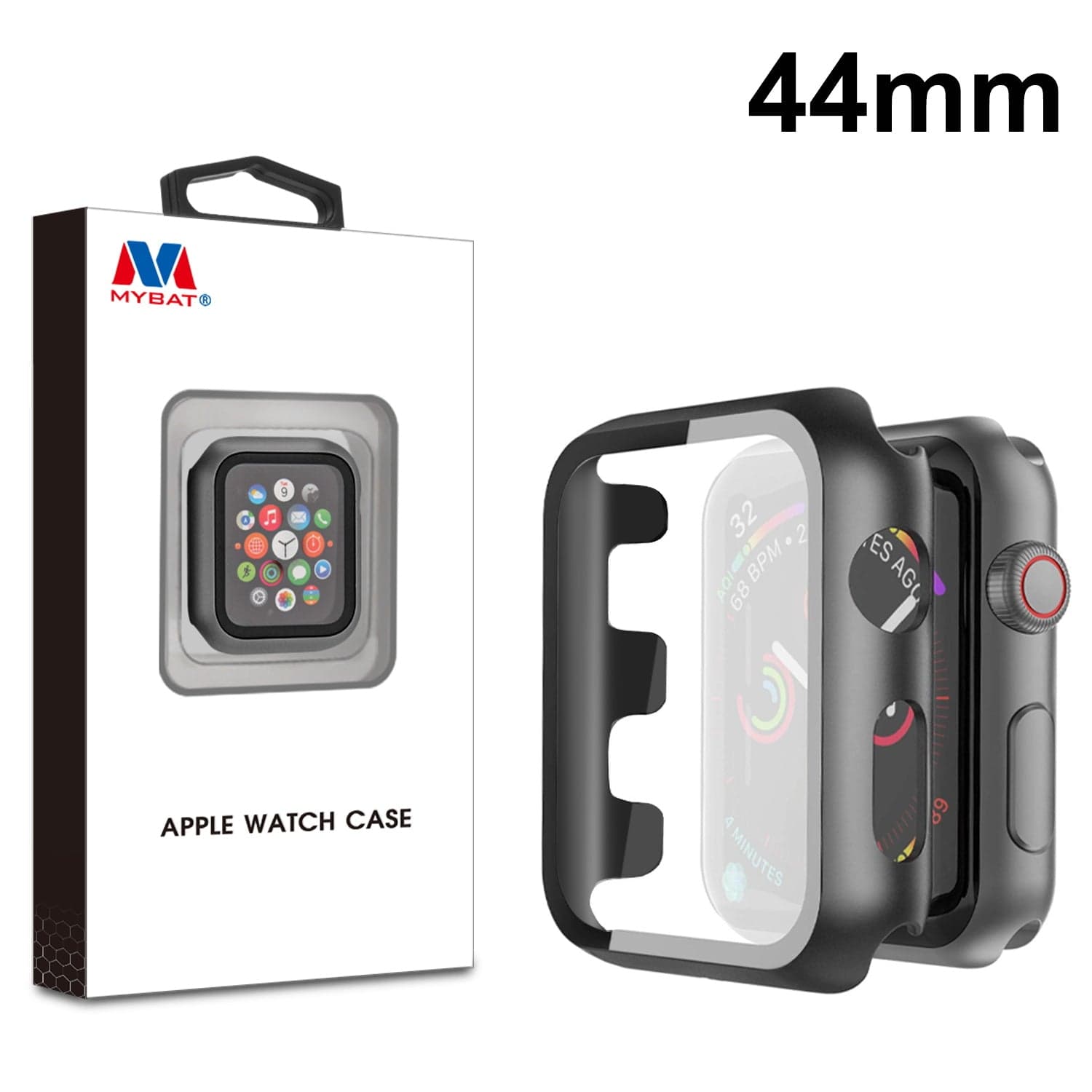 MYBAT Fusion Protector Case for Apple Watch 44mm (Black)