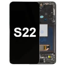 OLED & Frame Assembly for Samsung Galaxy S22 (Phantom Black) [Premium]