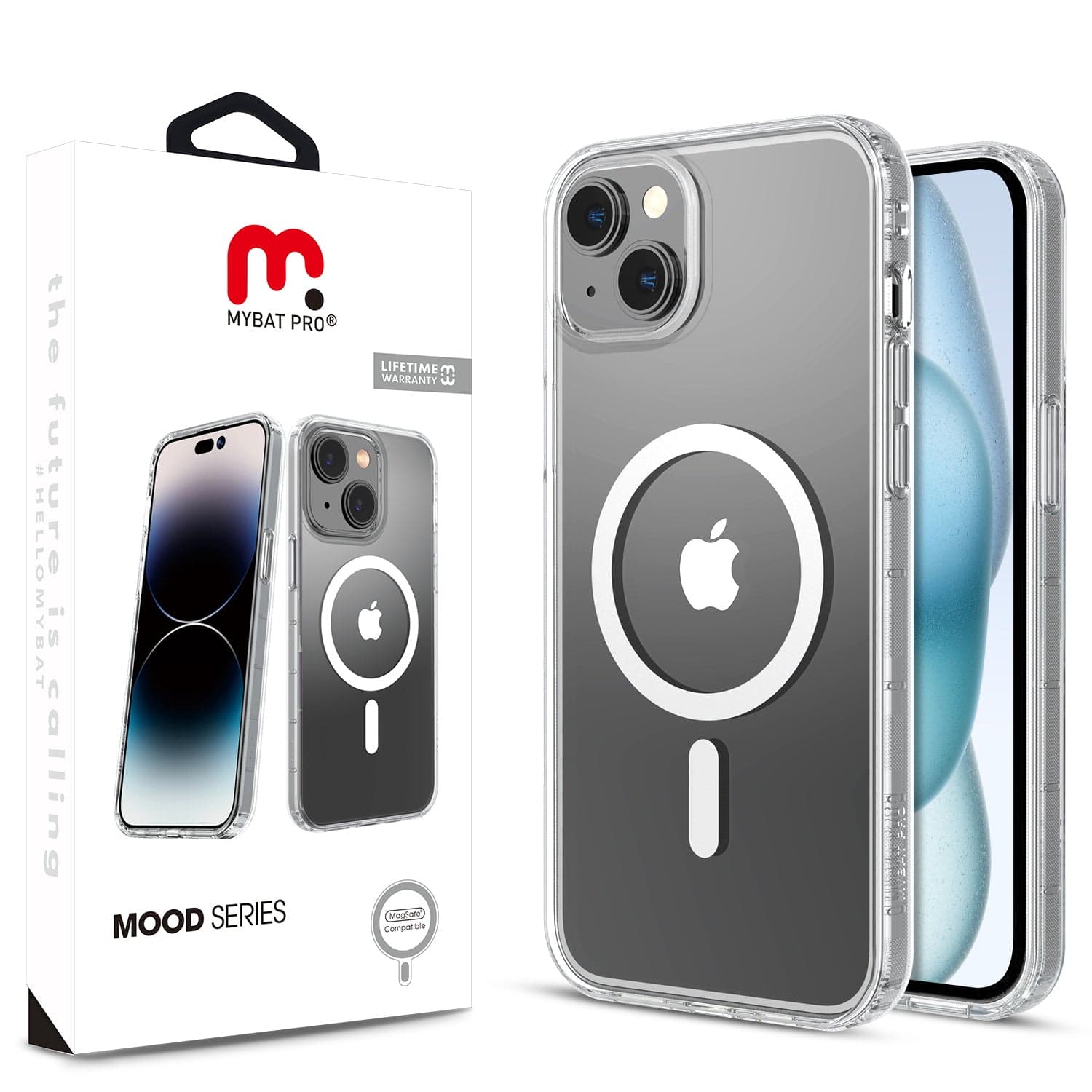 MYBAT Pro Mood Case for Apple iPhone 15 (Clear)