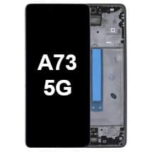 OLED & Frame Assembly for Samsung Galaxy A73 5G (Awesome Gray) [Premium]