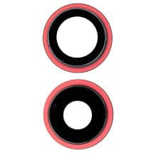 Glass Camera Lenses & Bezel Set for Apple iPhone 12 & 12 Mini (Red) [Aftermarket] (10 Pack)
