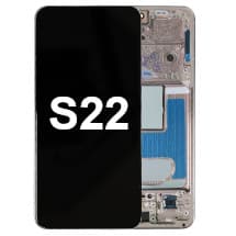 OLED & Frame Assembly for Samsung Galaxy S22 (Pink Gold & Violet) [Full-Size Aftermarket]