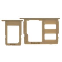 SIM & microSD Card Tray Set for Samsung Galaxy J7 Max (Single, Gold)
