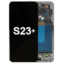 OLED & Frame Assembly for Samsung Galaxy S23+ (Lime) [Full-Size Aftermarket]
