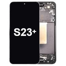OLED & Frame Assembly for Samsung Galaxy S23+ (Phantom Black) [OEM Service Pack]
