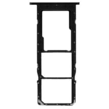 SIM & microSD Card Tray for Samsung Galaxy A02s (Dual, Black)