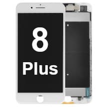 Complete LCD & Frame Assembly for Apple iPhone 8 Plus (White) [Evolve]